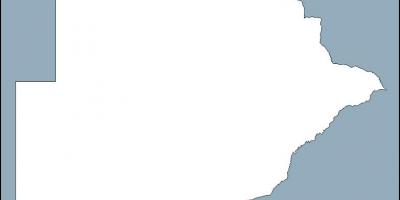 Zemljevid Bocvana zemljevid oris